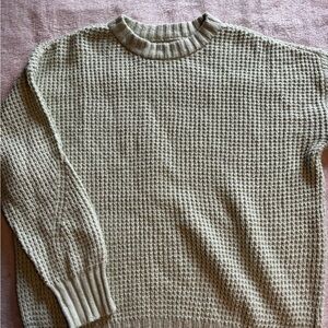Green Waffle American Eagle Sweater.